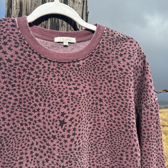Z-Supply Cruise Stardust Star Sweatshirt Purple - Picture 4 of 11